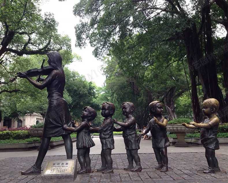 銅人物雕塑，銅小孩雕塑