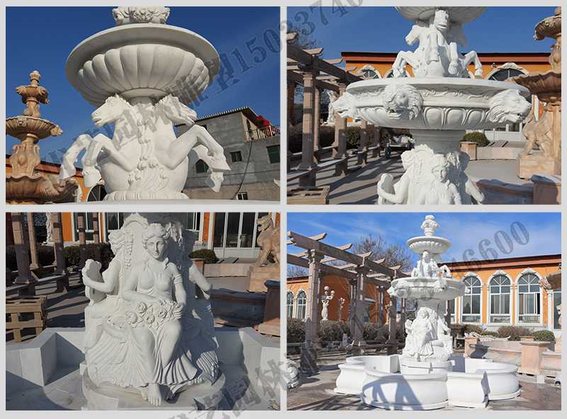 大理石噴泉，歐式人物動(dòng)物噴泉，室外景觀噴泉定制