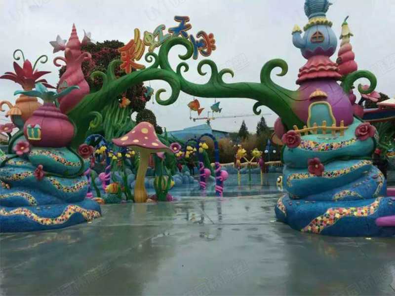 水泥雕塑，水泥卡通門頭