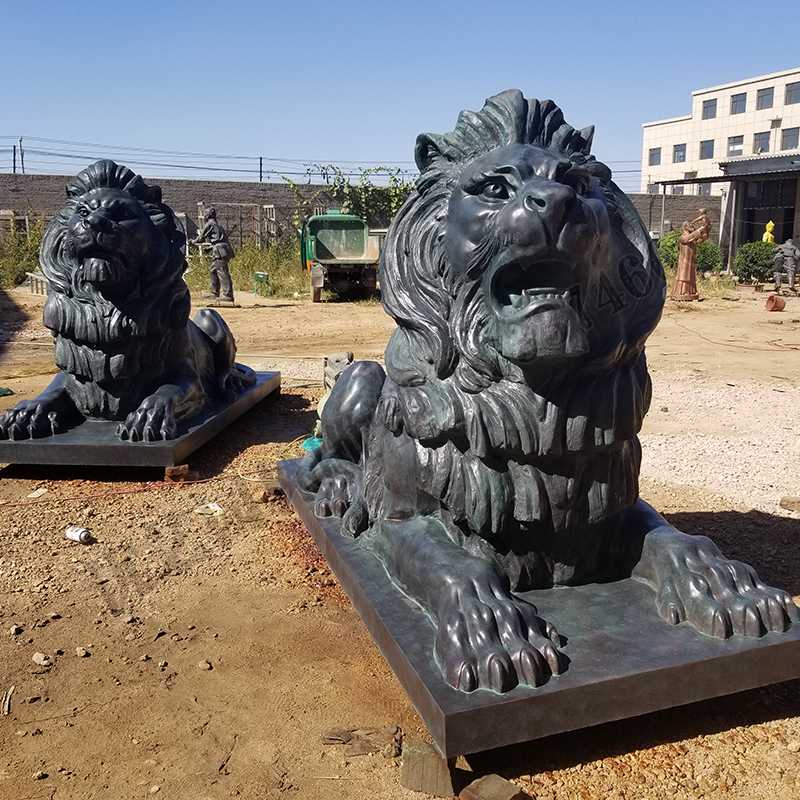 匯豐銅獅子，銅匯豐獅子，銅雕塑廠家，銅獅子廠家