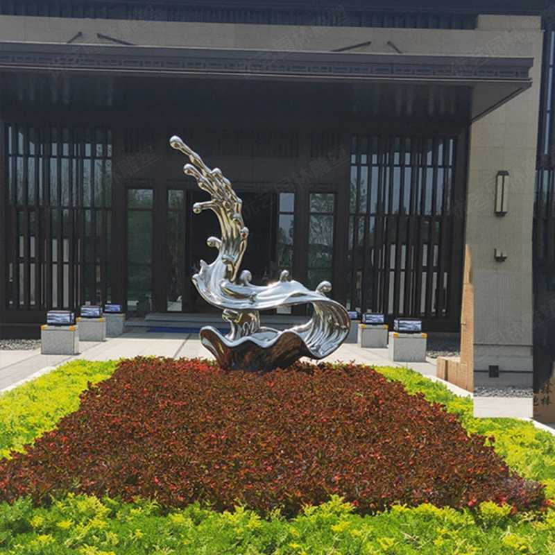 不銹鋼流水雕塑，不銹鋼雕塑廠家